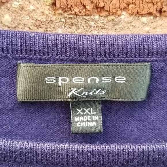 VGUC Spense Sz XXL Patriotic Flag Knit Top - Picture 2 of 4